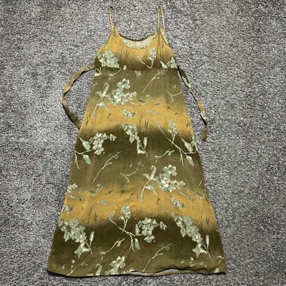 Vintage Nina Piccalino Dress Rayon 80s 90s Size 6 Floral Print Made in USA - Picture 5 of 7